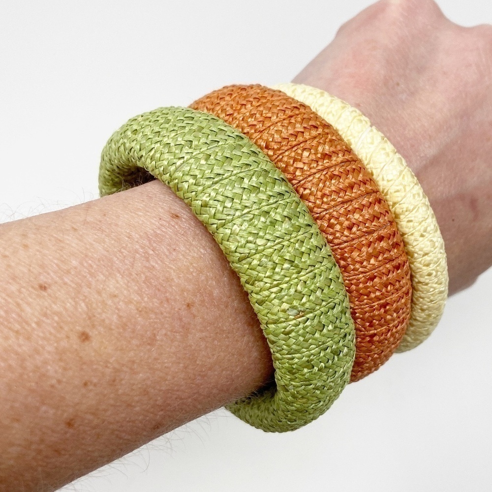 VINTAGE | Jute Wrapped bracelets set of 3 - Picture 2 of 6